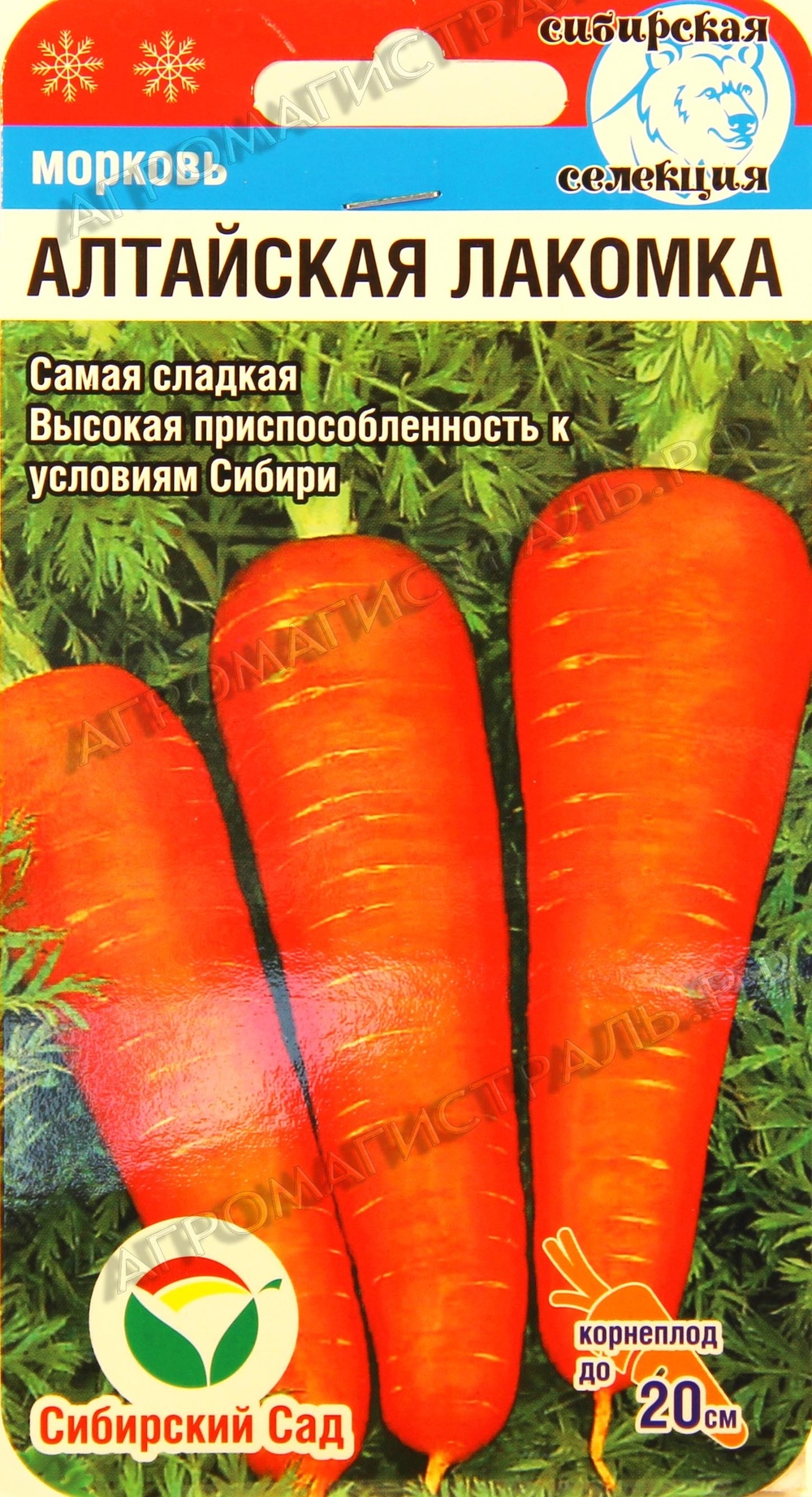 Морковь Алтайская лакомка Сиб.сад Ц