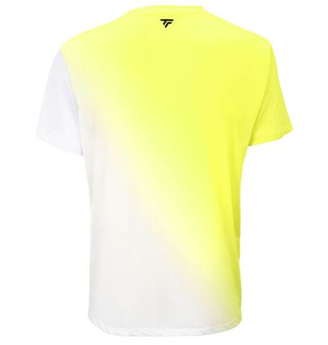 Мужская теннисная футболка Tecnifibre X-Loop Fire - white/yellow