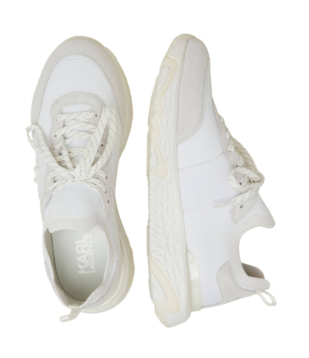 Кожаные кроссовки blaze monogram kc knit mix Karl Lagerfeld - белый(KL52440)