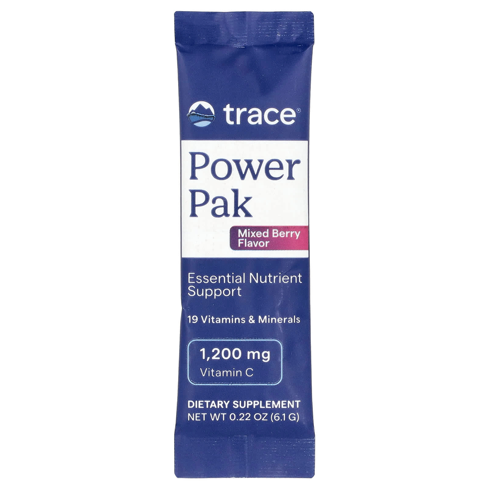Trace, Power Pak, с ягодным вкусом, 30 пакетиков, 6,1 г (0,22 унции) каждый