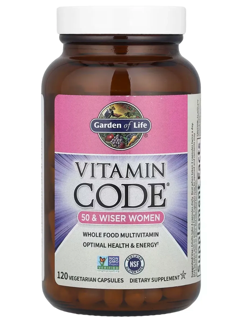 Vitamin Code мультивитамины для женщин от 50 лет 120 вег капсул