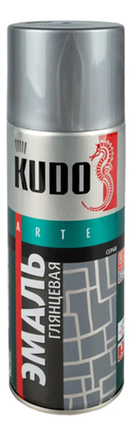 Эмаль алкидная серый KU-1018 (0,52л) KUDO