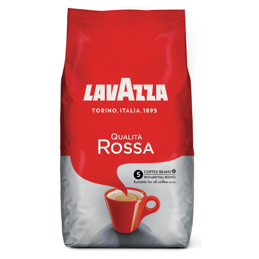 Кофе в зернах LAVAZZA «Qualita Rossa» 1 кг, ИТАЛИЯ, RETAIL