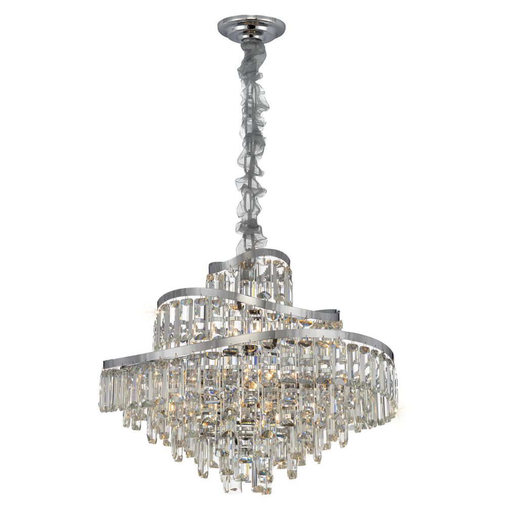 Citilux NAIAD CL315161 Люстра хрустальная подвесная Хром