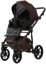 Детская коляска Adamex Chantal Pro Natura 3 в 1 CN-17-COFFEE (ШОКОЛАД КОЖА)