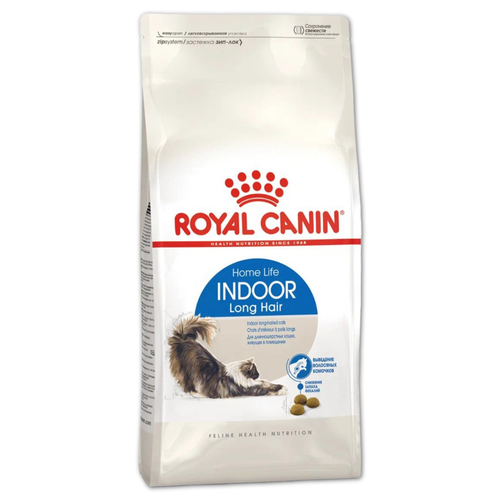 Royal Canin корм сухой для взрослых кошек домашние длинношерстные