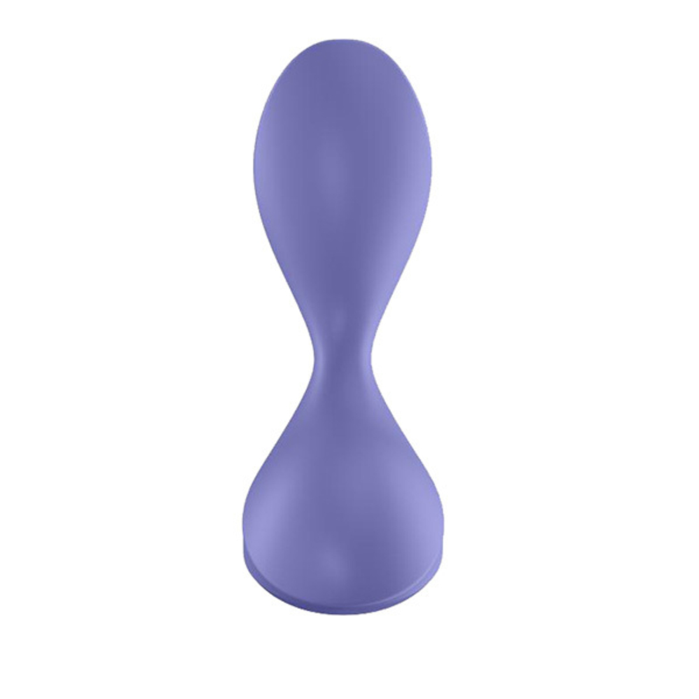 Фиолетовая анальная вибропробка 11,2см Satisfyer Sweet Seal