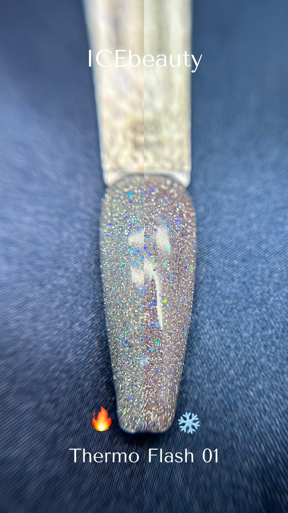IceBeauty Гель-лак Thermo Flash 01, 8 мл