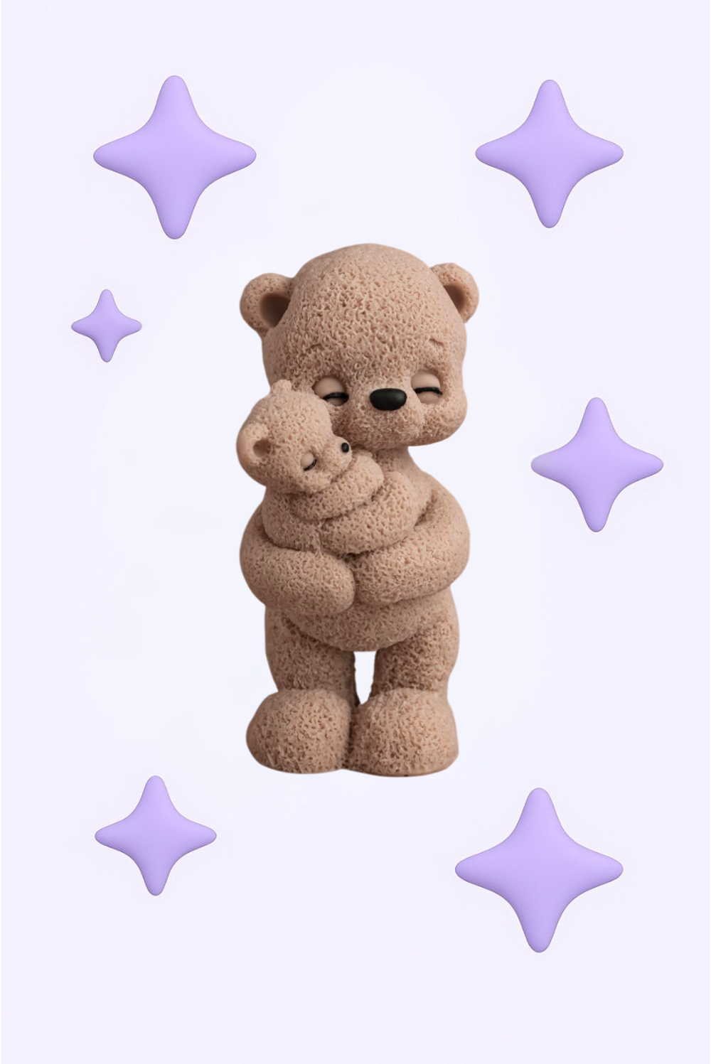 Шоколадная фигурка Мишка с мамой, 3,5*4*8 см