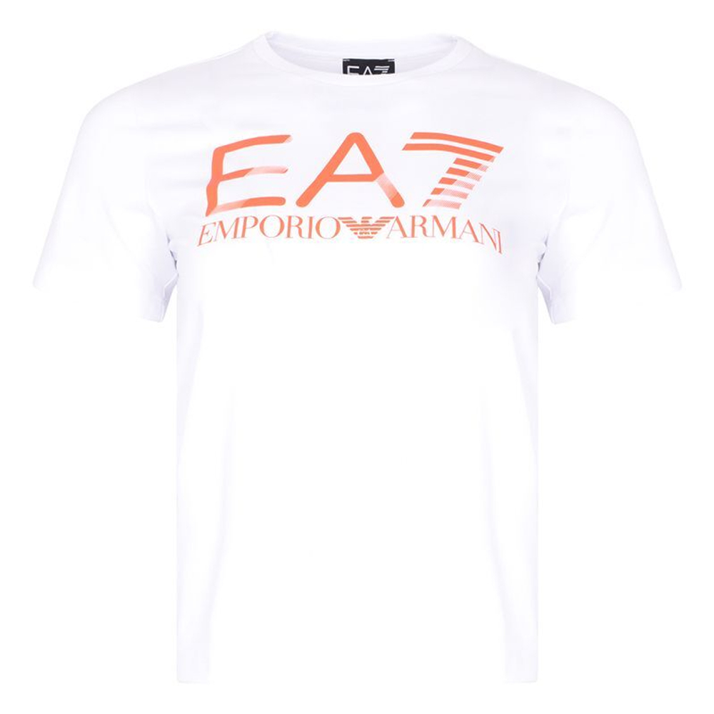Футболка для мальчика теннисная EA7 Boys Jersey T-shirt - белый