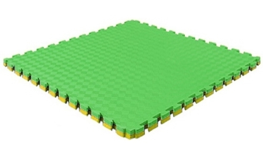 Будо-мат (татами) BABYPUZZ (1 плита 100x100x2см, 1кв.м./уп) "Желто-зеленый"