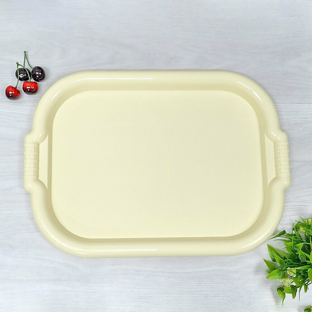 Поднос 36*50см слоновая кость