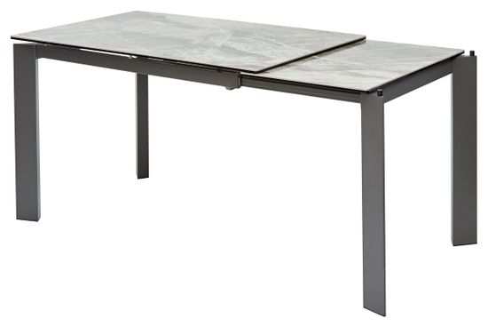 Стол CORNET 120 ITALIAN DARK GREY Серый мрамор глянцевый, керамика/grey