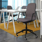 Офисный стул - IKEA LÅNGFJÄLL/LANGFJALL, 68x68x104см, черный, ЛОНГФЬЕЛЛЬ ИКЕА