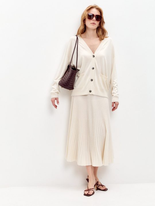 Кардиган из шелка и кашемира