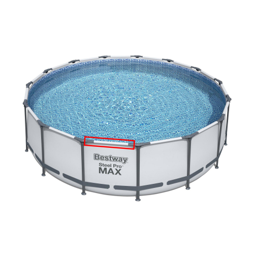 Горизонтальная балка для 457 х 122 см. BESTWAY (Верхняя направляющая) P05441, запчасть для круглых каркасного бассейна Steel Pro Max Bestway артикул 56438 (под пластиковый тройник "15")