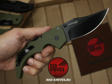 Нож Cold Steel Espada M (Medium) - зеленая рукоять, черный клинок RK/Н77