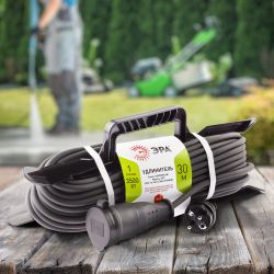 Удлинитель силовой ЭРА UFx-1e-3x1,5-30m-IP44(KG) на рамке с заземлением 1 розетка 30 м КГ 3х1,5мм2