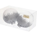 Набор шаров «Сказочная полночь» 10 см (в наборе 2 шт), Серебро