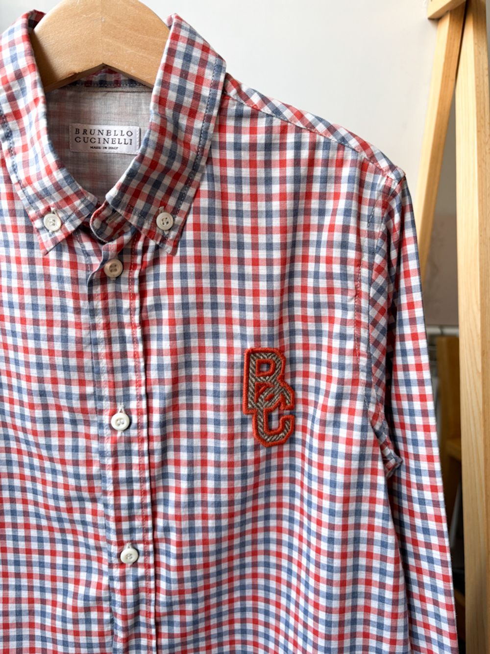 Хлопковая рубашка Brunello Cucinelli, 128