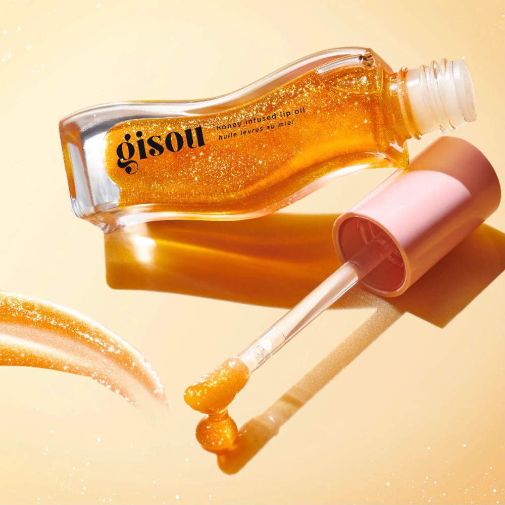 Gisou Honey Infused Lip Oil - Golden Shimmer Glow