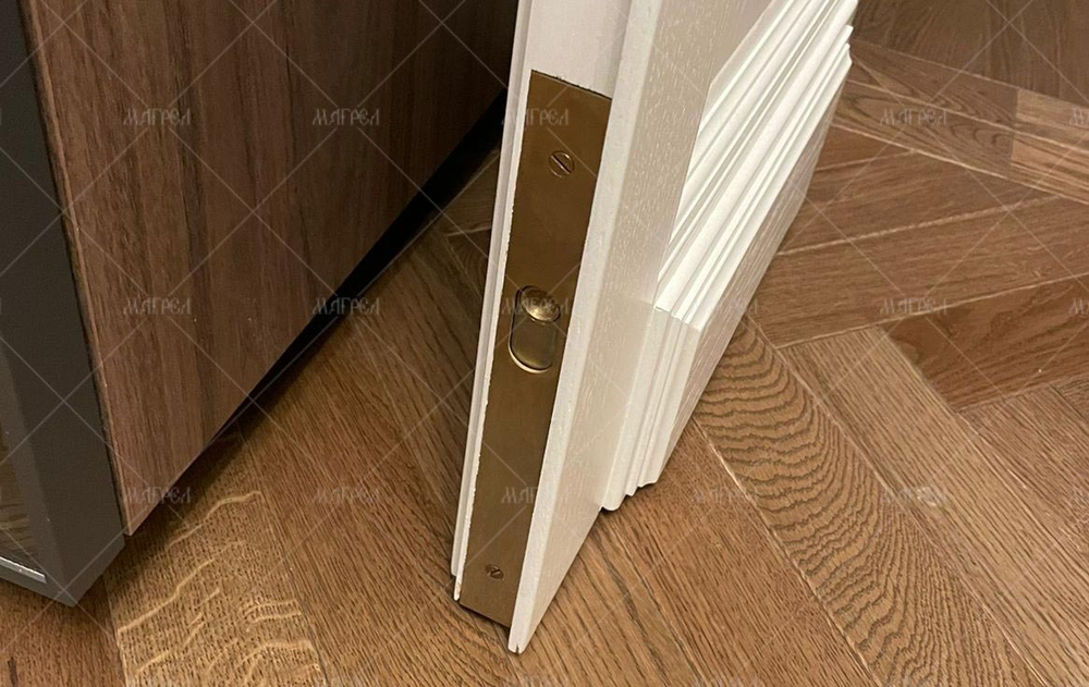 шпингалет ригель торцевой 400 мм латунь купить