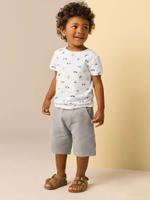 Футболка и шорты в комплекте для мальчика Next E63-605, Белый, Серый