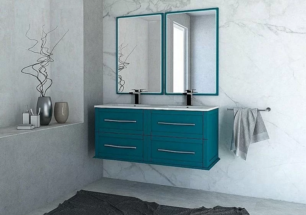 Тумба с раковиной Cezares TIFFANY 120 Blu Petrolio