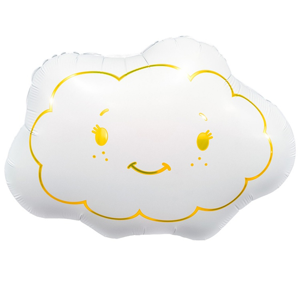 Фигурный шар с гелием в виде облака белого цвета недорого