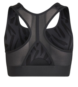 Топ для девочки теннисный ТОП теннисный sportowy Adidas Power Bra - carbon gray/black