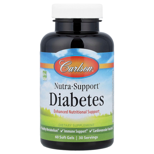Carlson, Nutra-Support Diabetes, 60 мягких таблеток