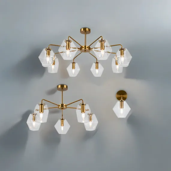 Люстра FR5177PL-05BS Измерение / Dimension E14x5 Freya fr5177pl-05bs