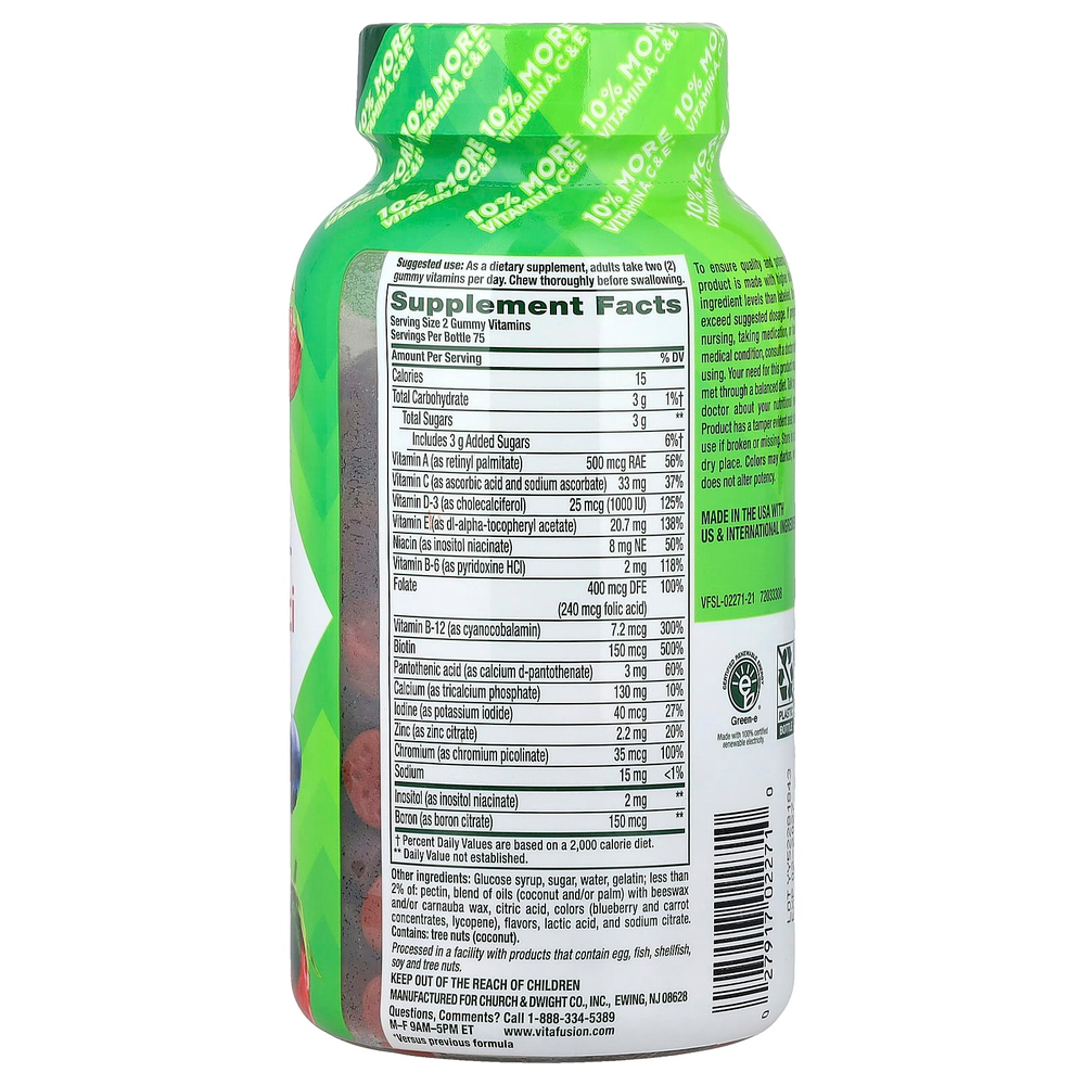 VitaFusion, мультивитамины для женщин, с ягодным вкусом, 150 жевательных таблеток