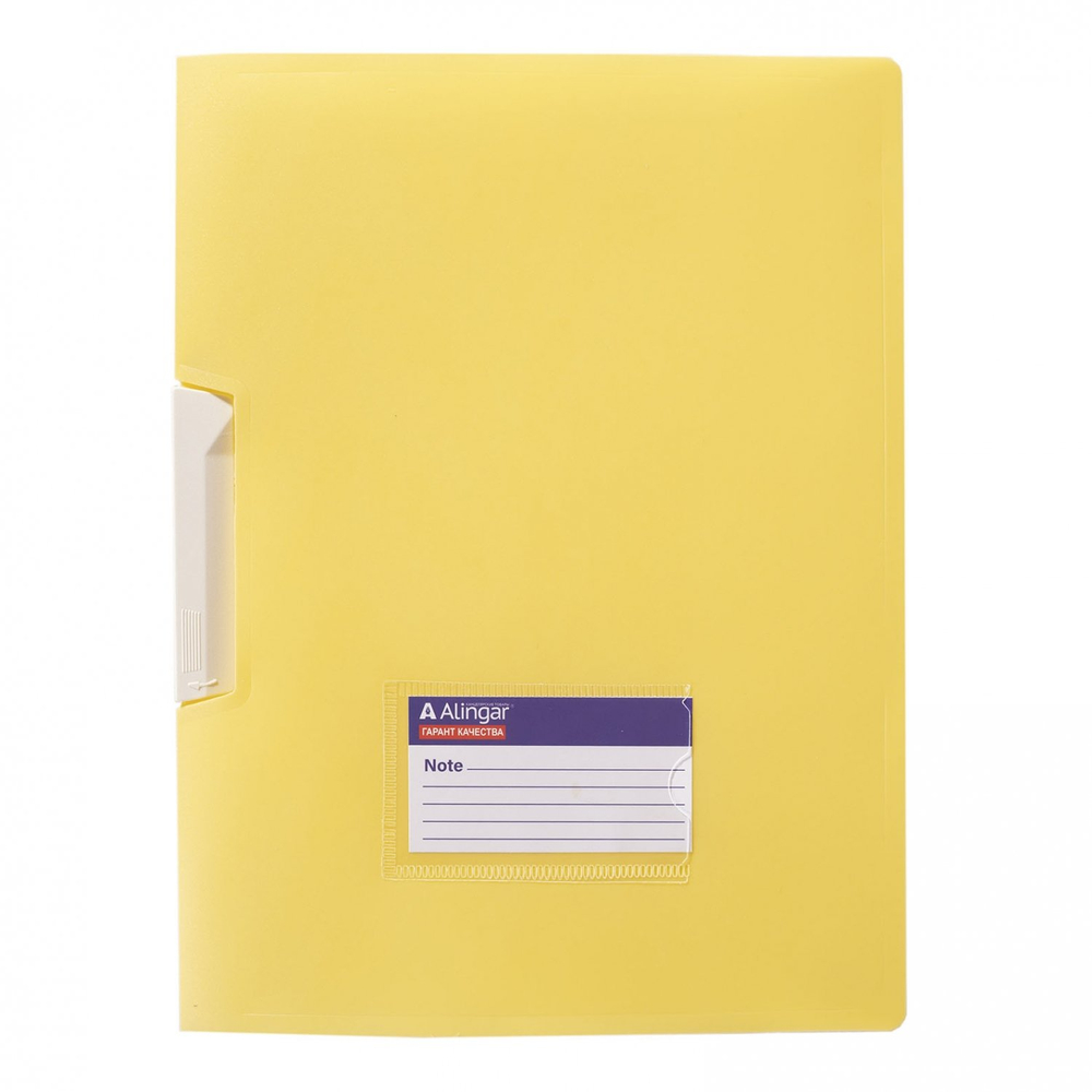 Папка-скоросшиватель, поворотный зажим, Alingar А4 230х310мм, 150 мкм, пластик, карман, "Ice", ассорти
