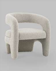 Кресло лаунж Bones серебристый