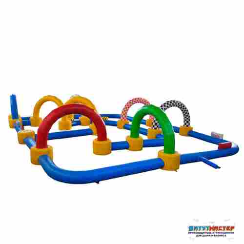 Надувная трасса «Весёлый лабиринт» игровая, 10×10×2,5 м