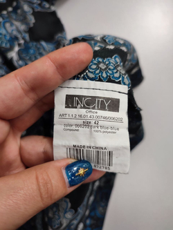 Блузка Incity с узором 42 размер