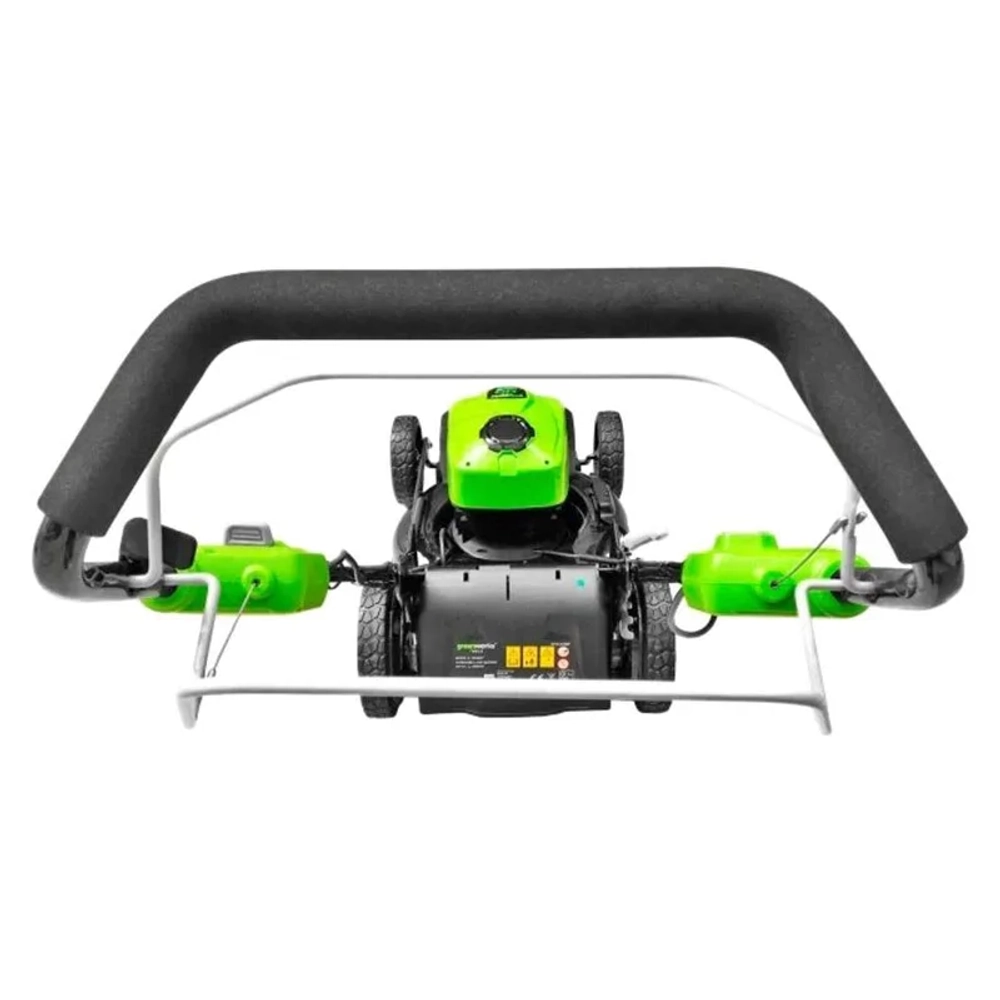 Газонокосилка аккумуляторная Greenworks GD40LM46SPK4 40В (1 x 4 Ач, Быстрое ЗУ) нож 46 см, 2506807U4F