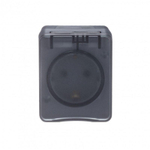 Розетка 1-м ОП AtlasDesign PROFI 16А IP54 250В заземл. защ. шторки антрацит SE ATN544045