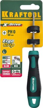 KRAFTOOL Х-Drive, PH0 x 60, отвертка (250072-0-060)