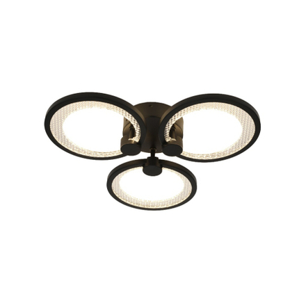 Светильник потолочный светодиодный ЭРА Модерн Odry CLL-1-46W 3K-6,5K RC BK с ДУ черный