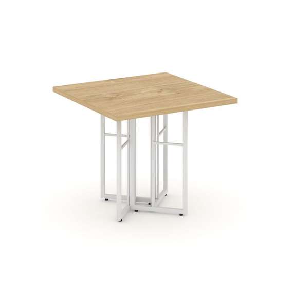 Rift Direct Стол журнальный RF.SJ-001 Тиквуд Светлый/Металл Белый 680*680*580