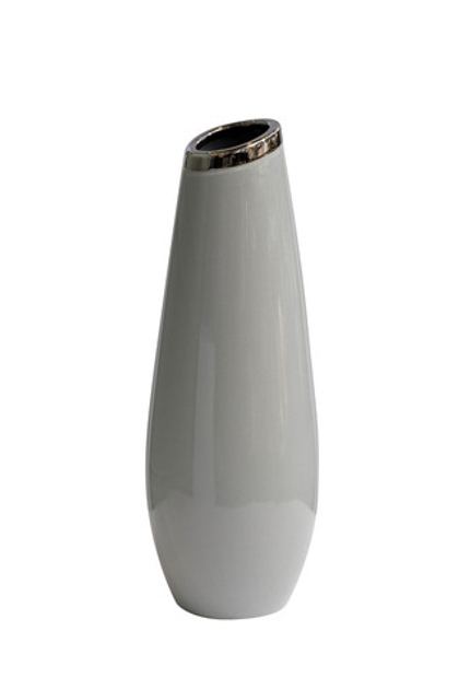Ваза 12x36см Garda Decor серая