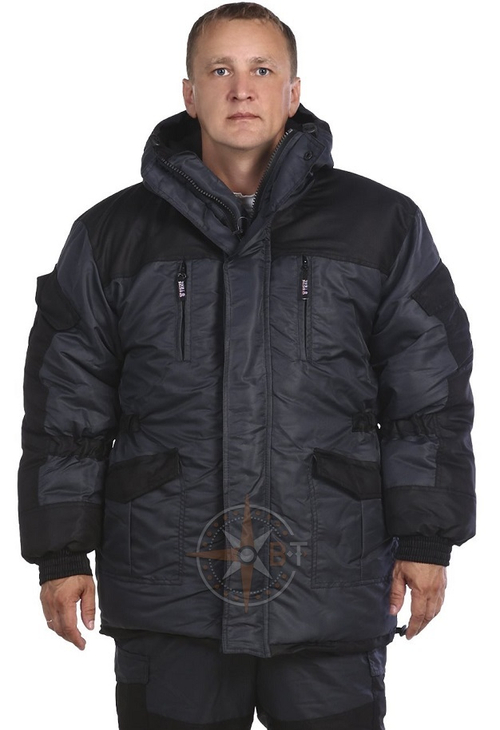 Зимний Костюм Горка 5(мембрана таслан серый) Шторм