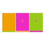 Тетрадь А4 80л. клетка "Monocolor. Chat", неон. краски (BG)