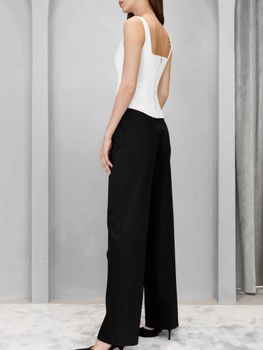 Удлиненный топ из атласа