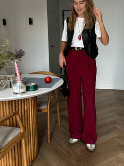 Брюки Office винный