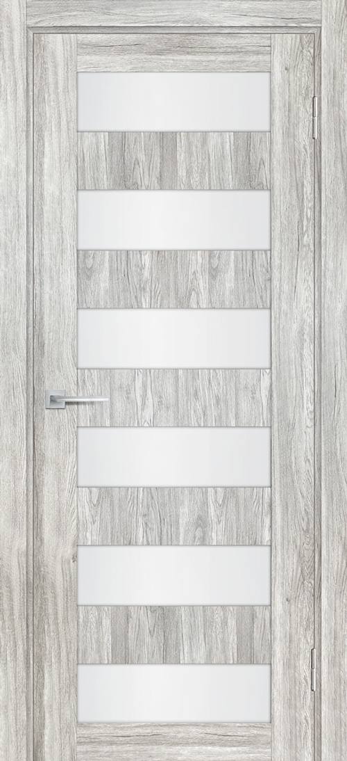 Дверь PSL-35 / Цвет Сан-ремо серый / белый сатинат / Двери PROFILO PORTE