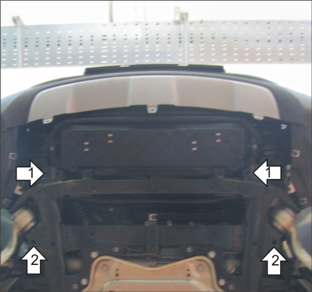 Защита Радиатора. 3 мм, Сталь. для BMW X6 (e71, E72) 2012-2014, BMW X6 (e71, E72) 2010-2012 MOTODOR.10209