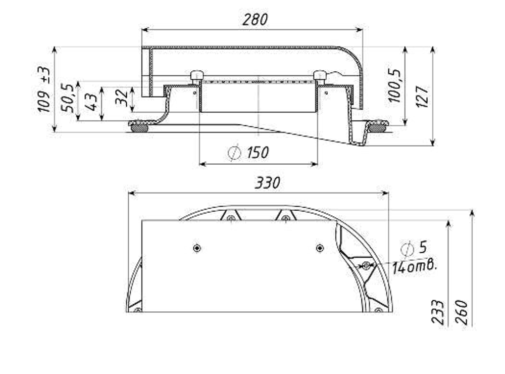 TP-88/F Аэратор кровельный ТЕРРАКОТОВЫЙ